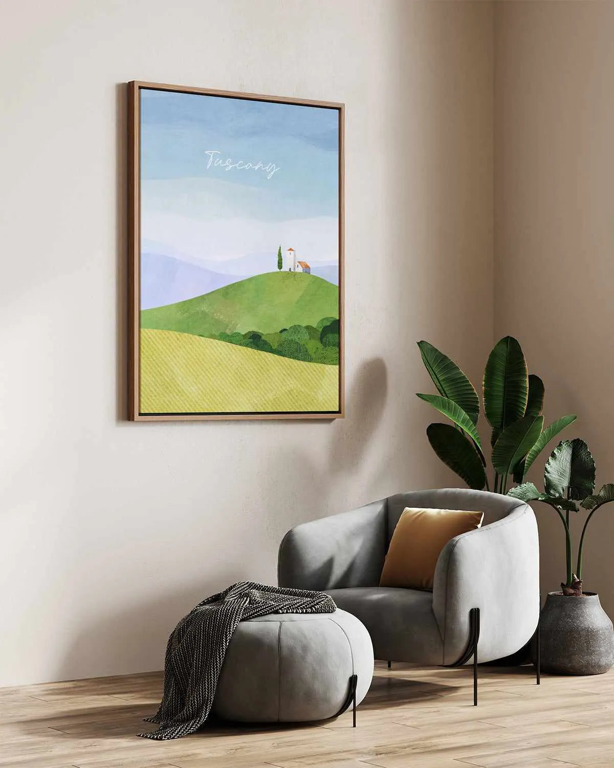Tuscany by Henry Rivers | Framed Canvas Art Print from Olive et Oriel where you can shop wallpaper and artworks online
