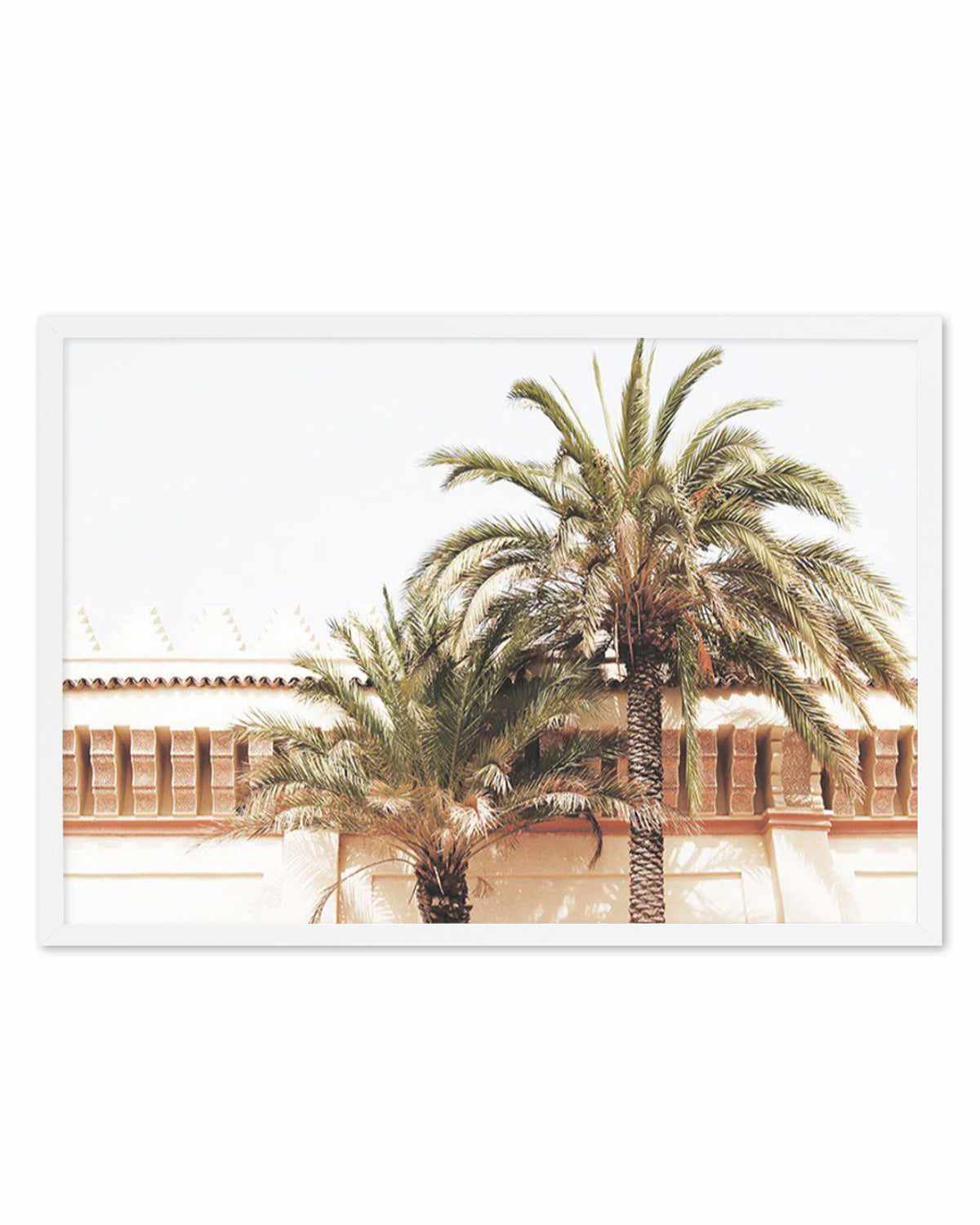 Twin Palms Art Print