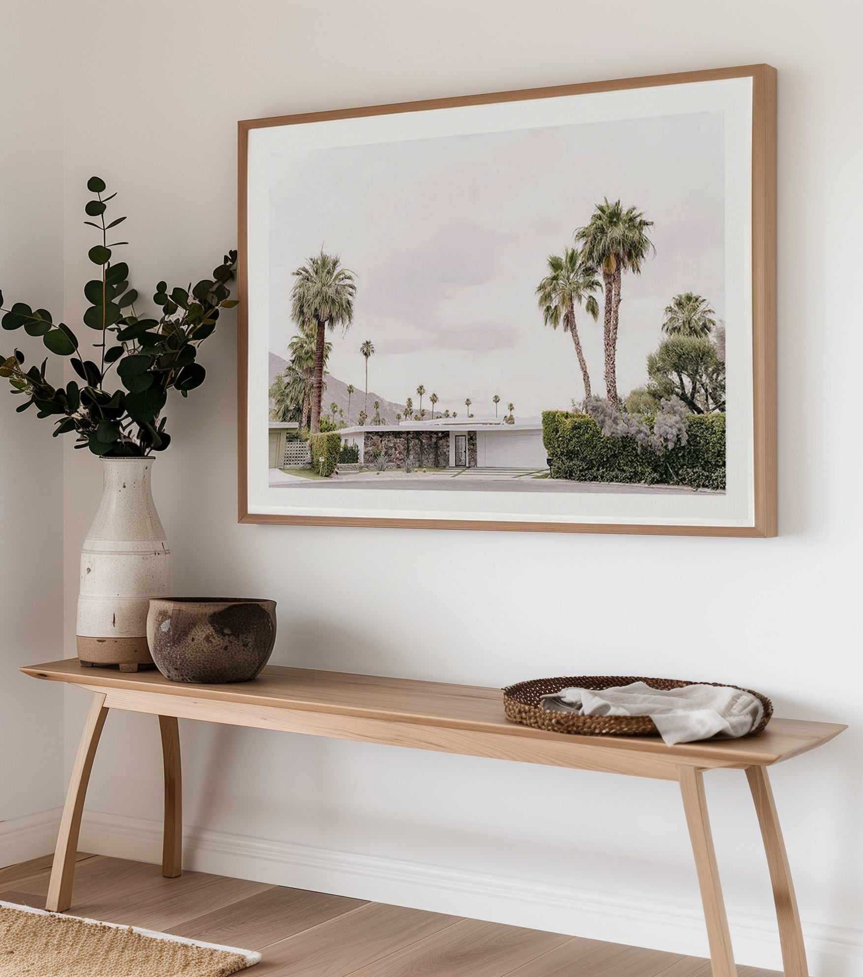 Twin Palms Art Print