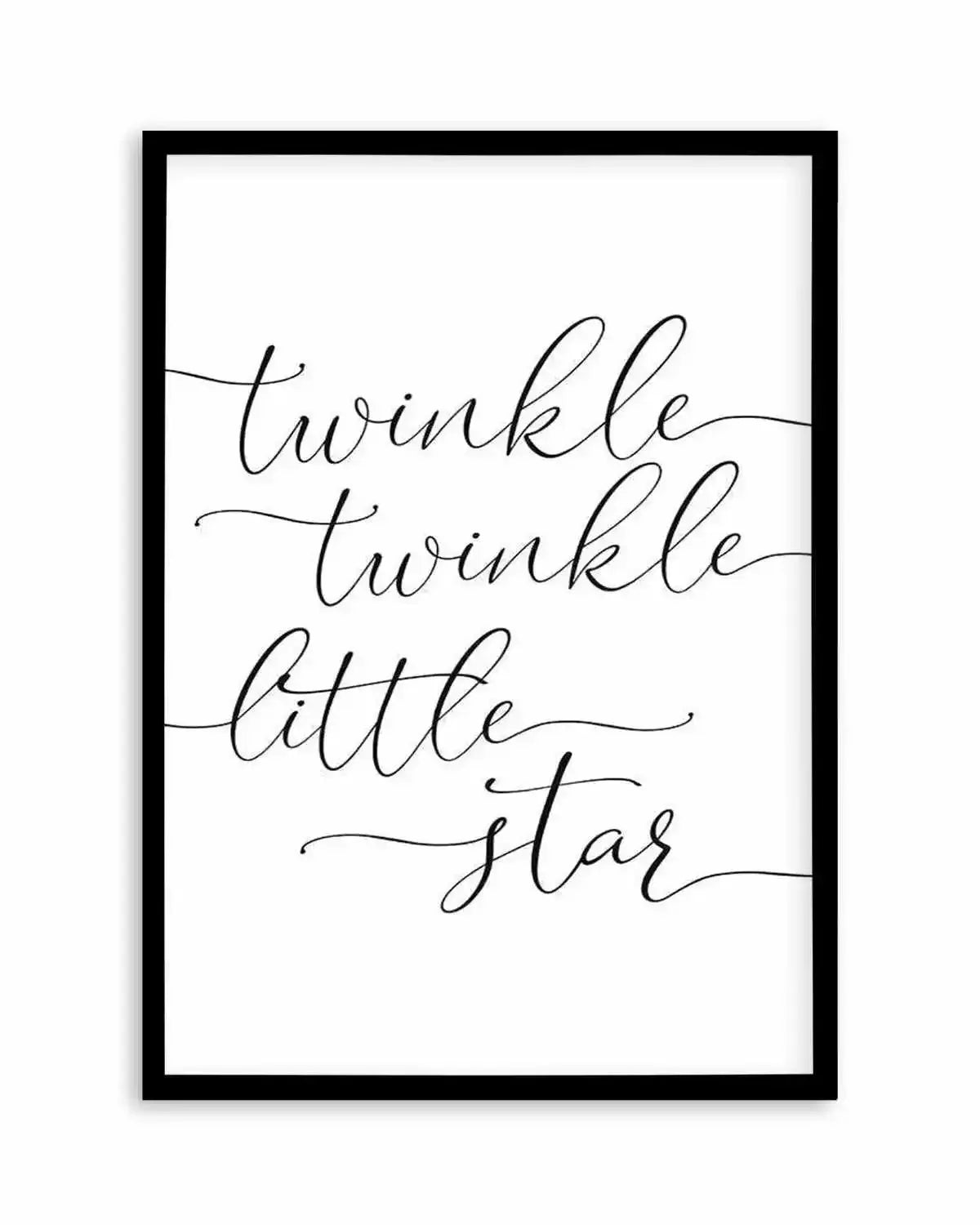 Twinkle Twinkle Little Star | 6 Colour Options Art Print from Olive et Oriel where you can shop wallpaper and artworks online