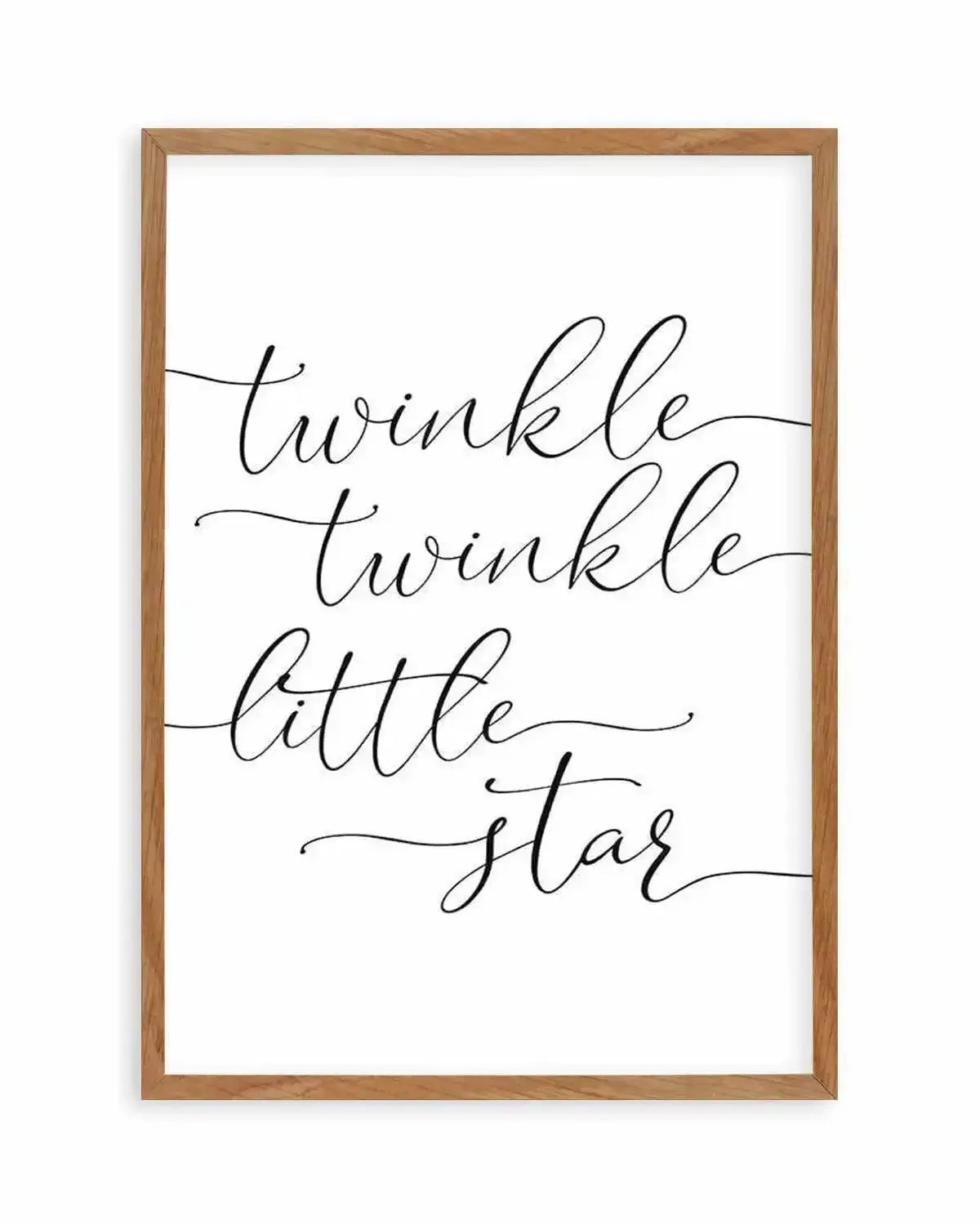 Twinkle Twinkle Little Star | 6 Colour Options Art Print from Olive et Oriel where you can shop wallpaper and artworks online