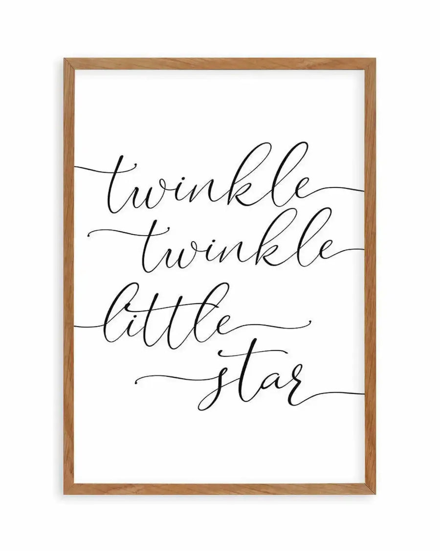 Twinkle Twinkle Little Star | 6 Colour Options Art Print from Olive et Oriel where you can shop wallpaper and artworks online