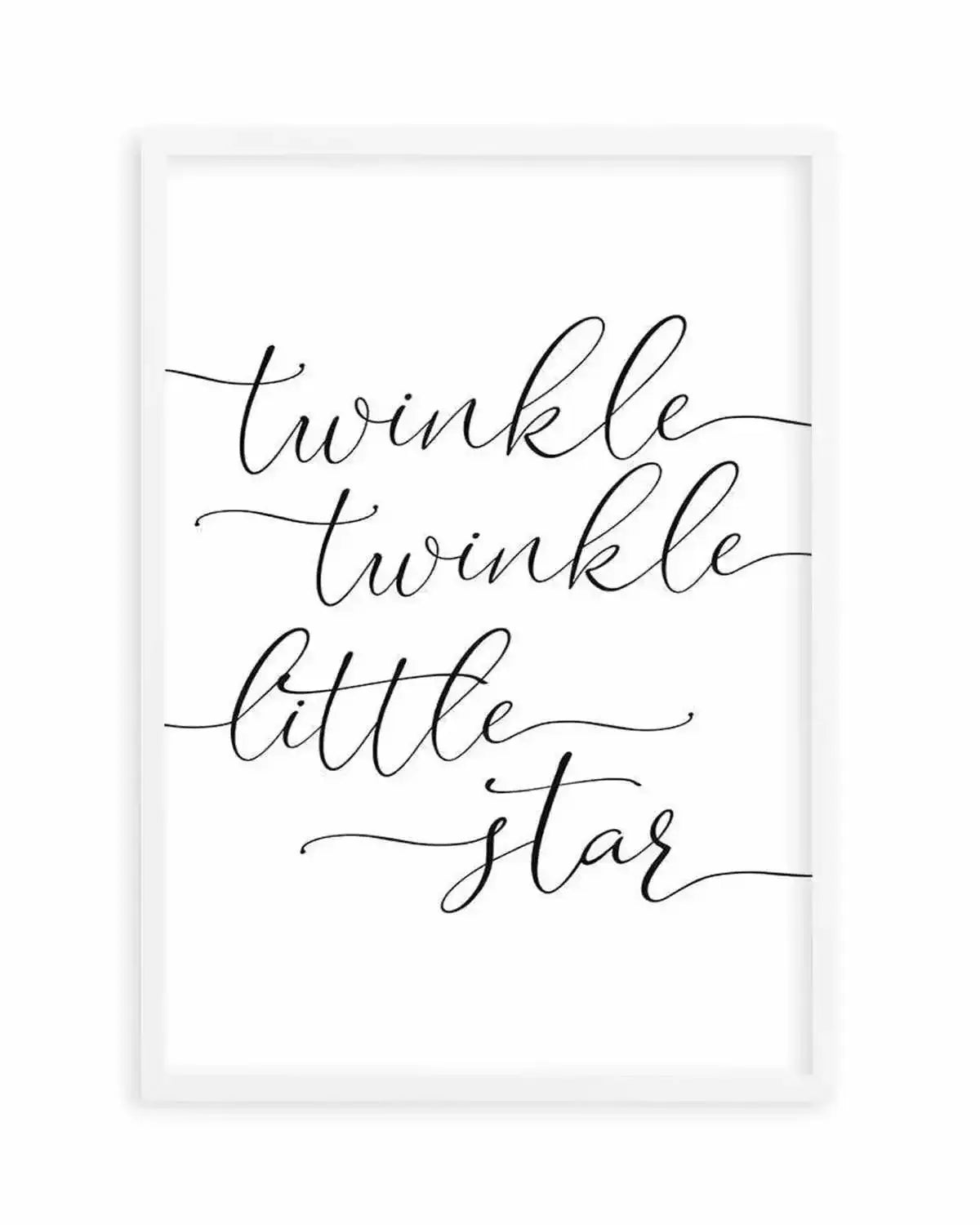Twinkle Twinkle Little Star | 6 Colour Options Art Print from Olive et Oriel where you can shop wallpaper and artworks online