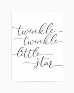 Twinkle Twinkle Little Star | 6 Colour Options Art Print