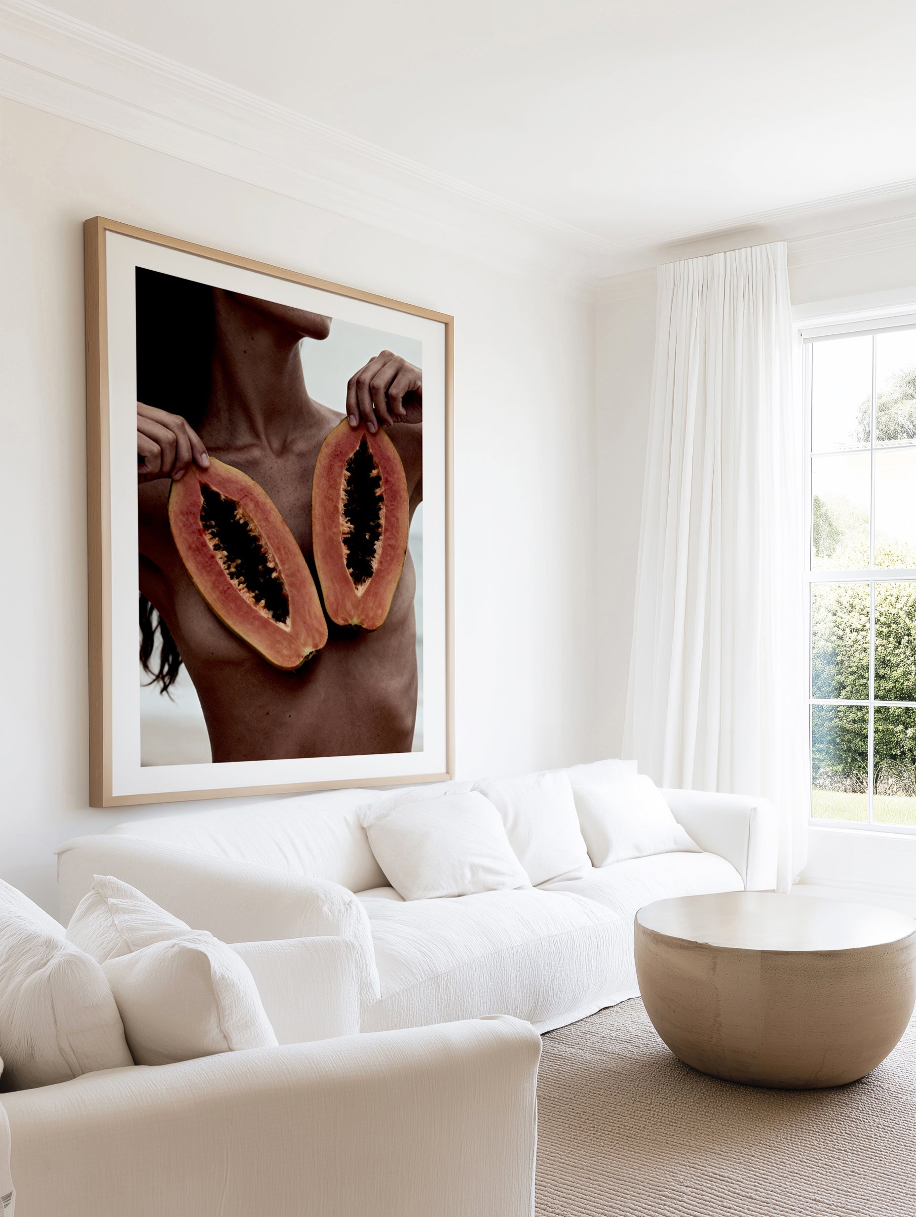 Two Papaya | Art Print from Olive et Oriel where you can shop wallpaper and artworks online