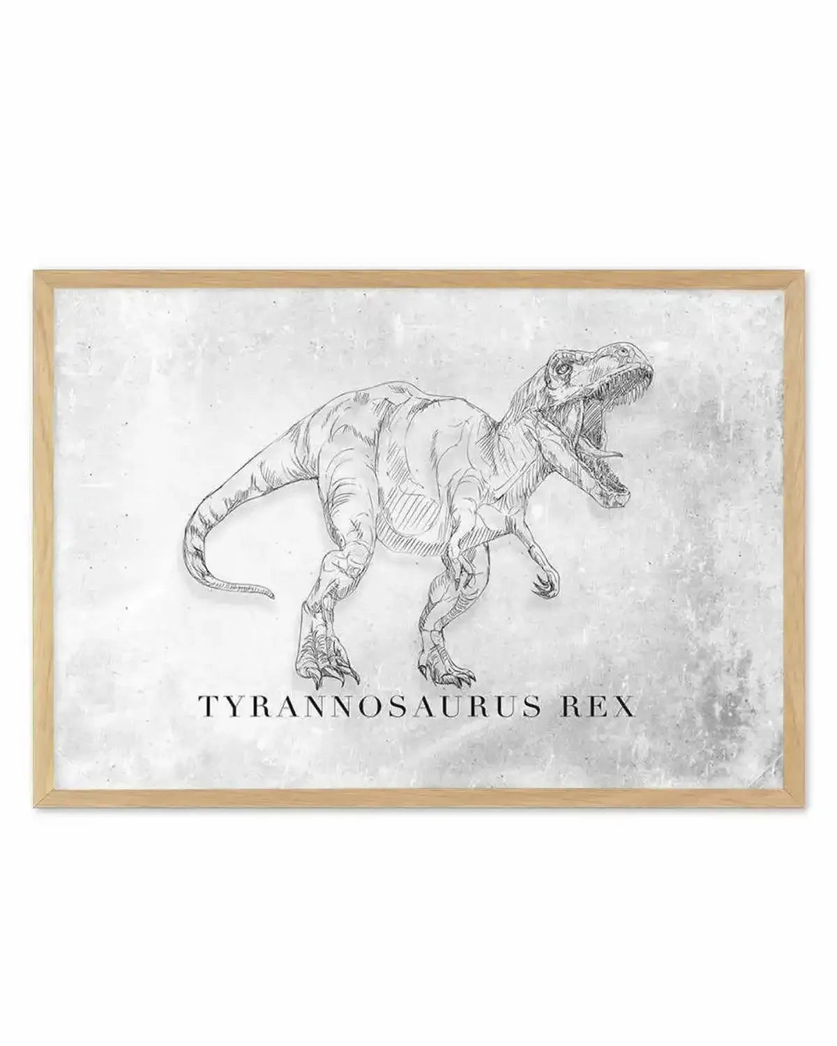 Tyrannosaurus Rex LS | Dinosaur Collection Art Print from Olive et Oriel where you can shop wallpaper and artworks online