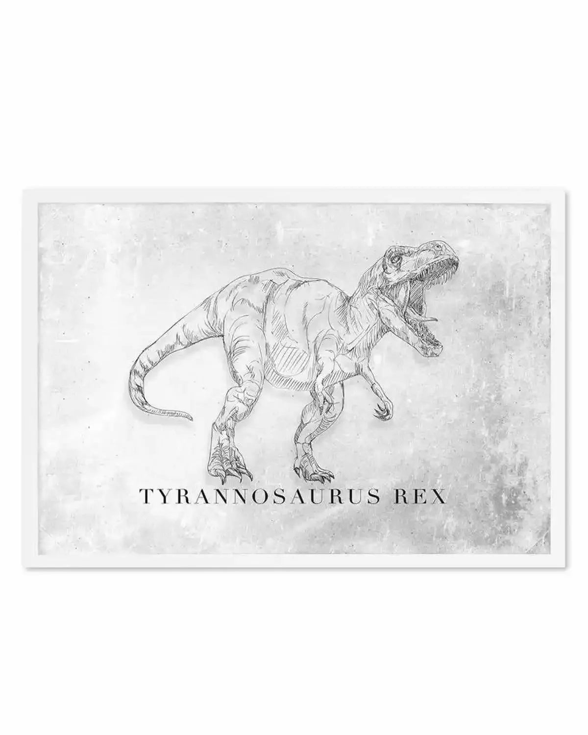 Tyrannosaurus Rex LS | Dinosaur Collection Art Print from Olive et Oriel where you can shop wallpaper and artworks online