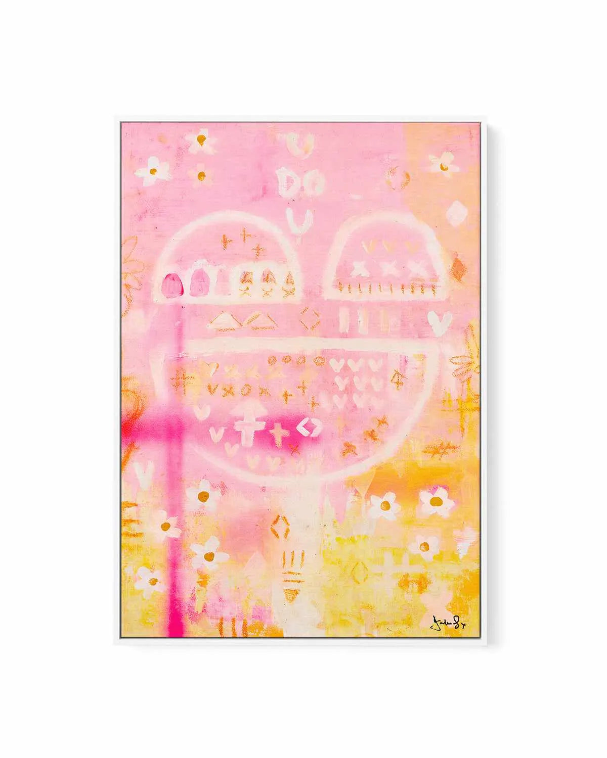 U Do U by Jackie Green | Framed Canvas Art Print from Olive et Oriel where you can shop wallpaper and artworks online