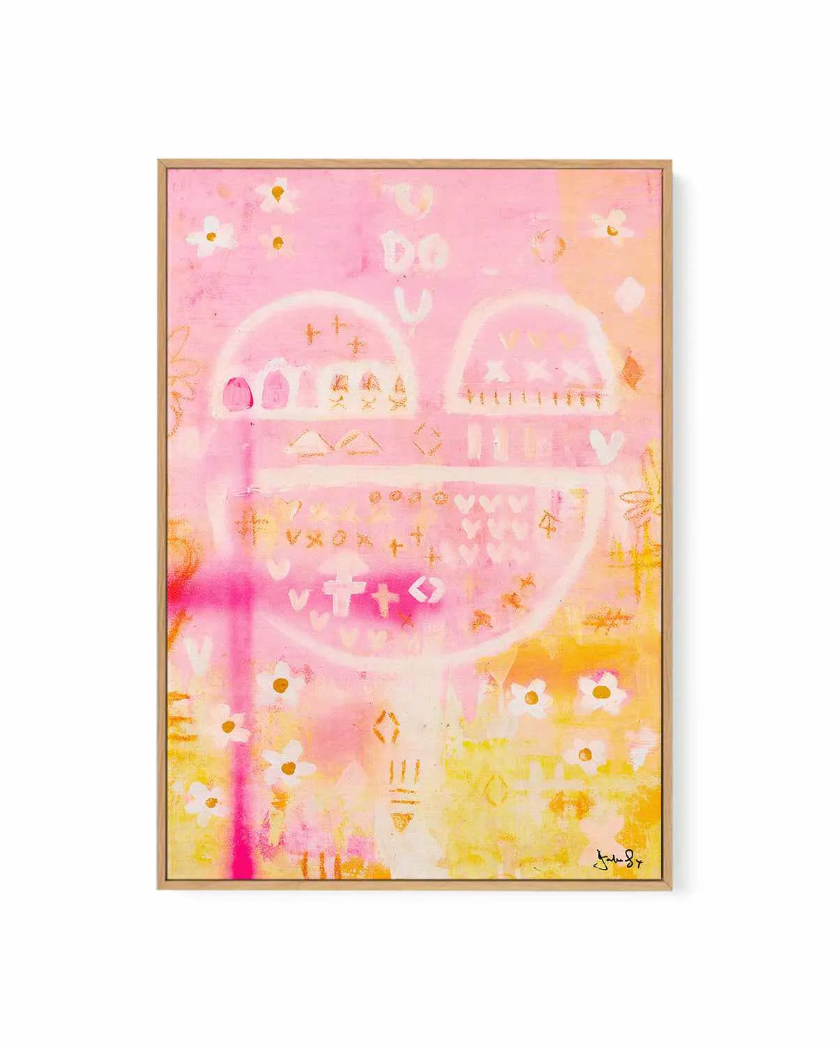 U Do U by Jackie Green | Framed Canvas Art Print from Olive et Oriel where you can shop wallpaper and artworks online