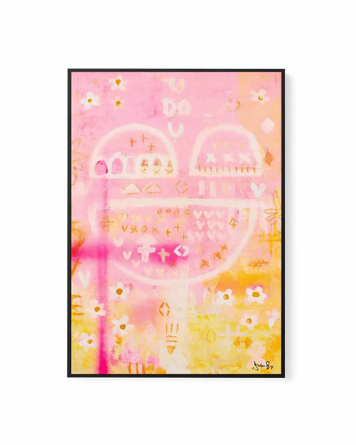 U Do U by Jackie Green | Framed Canvas Art Print from Olive et Oriel where you can shop wallpaper and artworks online