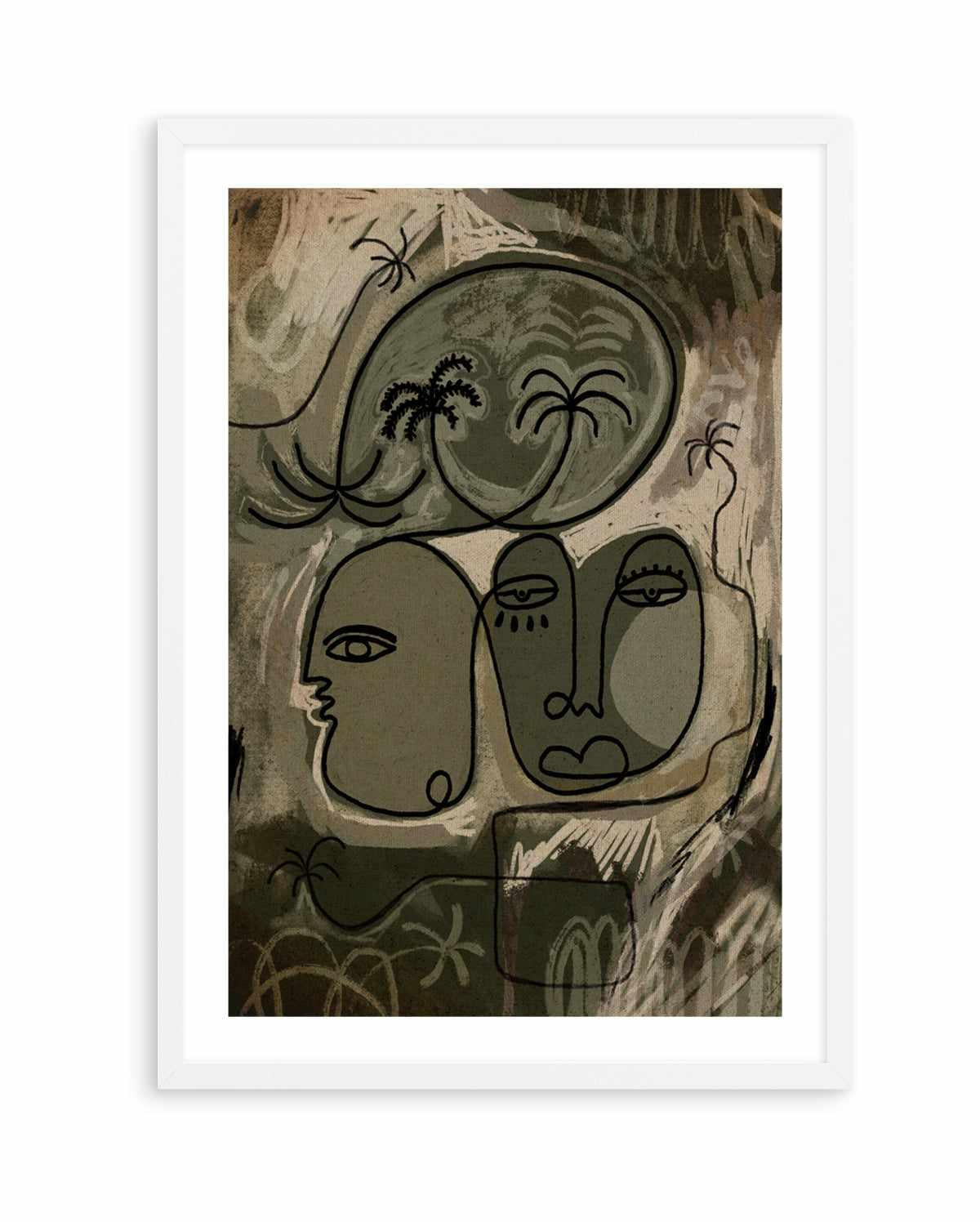 Unwind Along the Palm Path by Shatha Al Dafai | Art Print from Olive et Oriel where you can shop wallpaper and artworks online