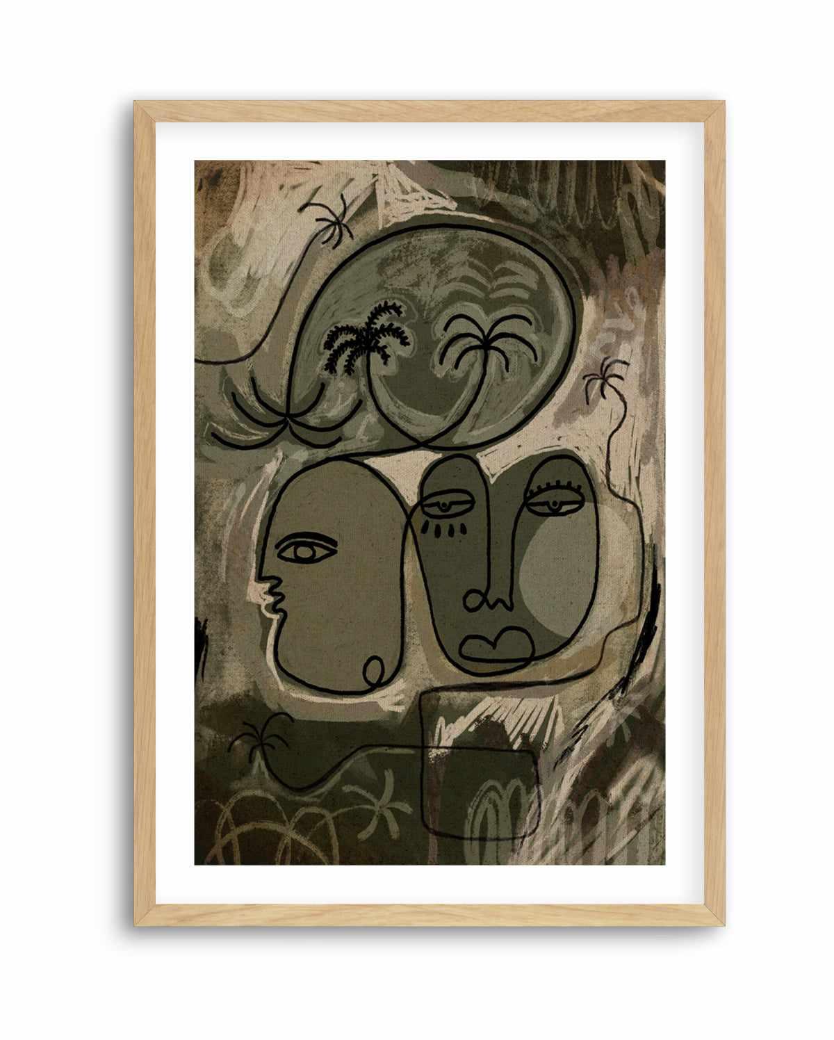 Unwind Along the Palm Path by Shatha Al Dafai | Art Print from Olive et Oriel where you can shop wallpaper and artworks online