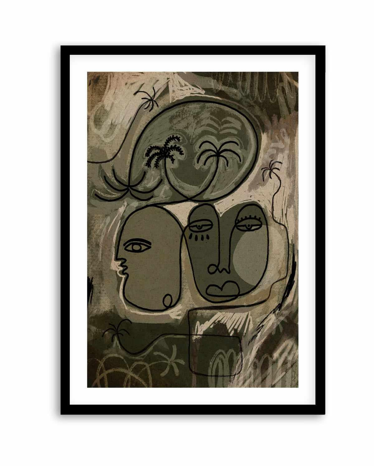 Unwind Along the Palm Path by Shatha Al Dafai | Art Print from Olive et Oriel where you can shop wallpaper and artworks online