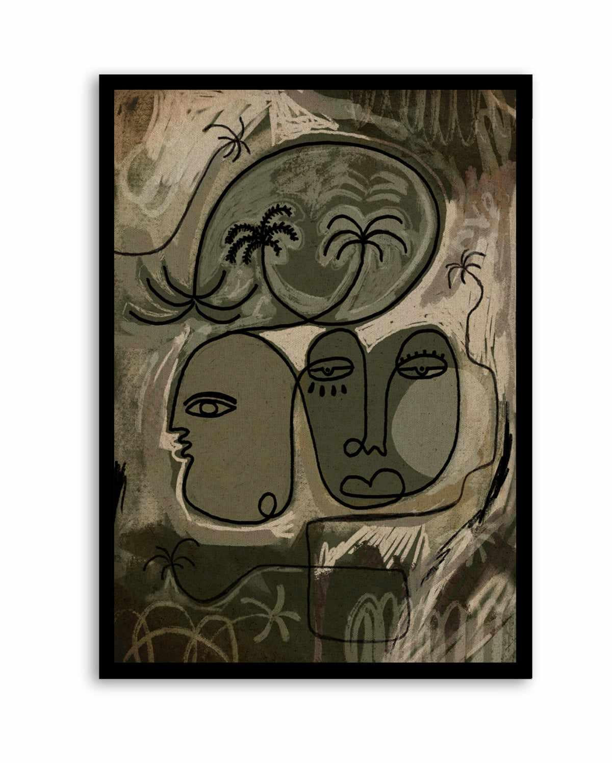 Unwind Along the Palm Path by Shatha Al Dafai | Art Print from Olive et Oriel where you can shop wallpaper and artworks online