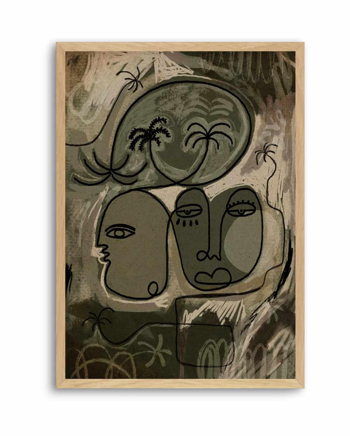 Unwind Along the Palm Path by Shatha Al Dafai | Art Print from Olive et Oriel where you can shop wallpaper and artworks online