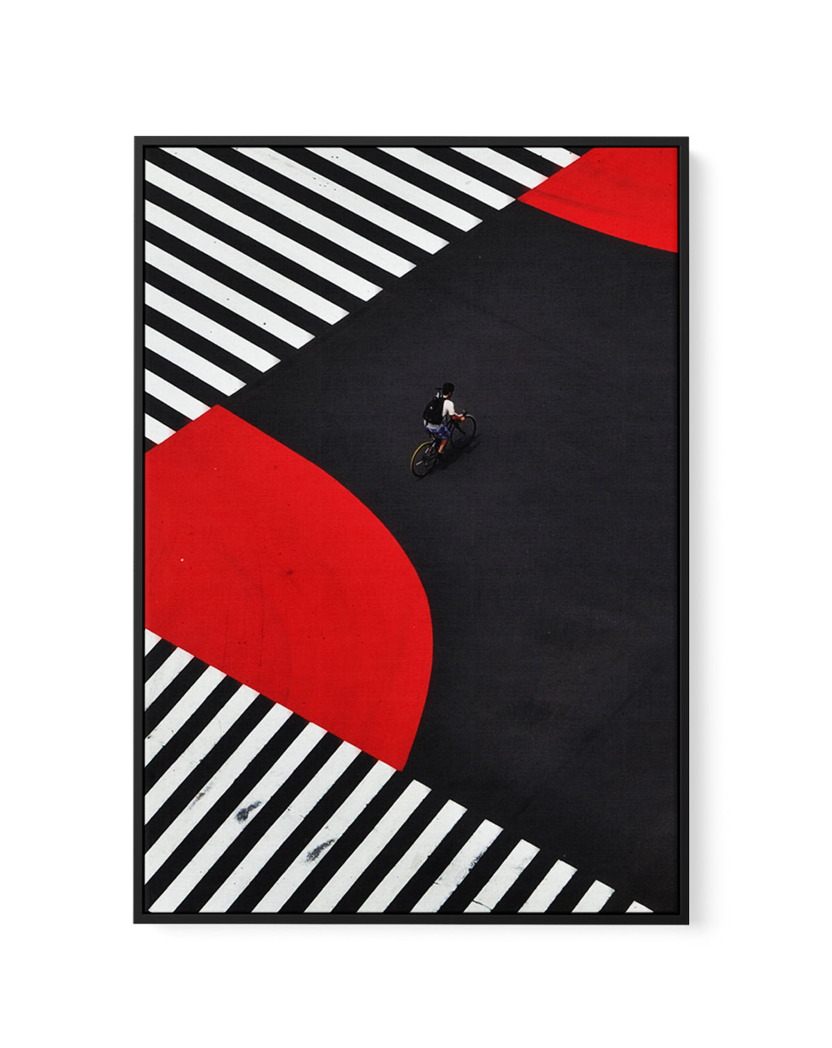 Urban Ride Geometry by Keisuke Ikeda | Framed Canvas Art Print