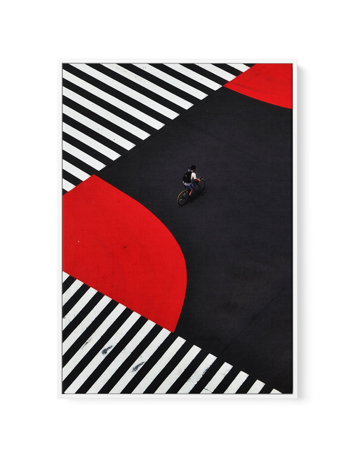 Urban Ride Geometry by Keisuke Ikeda | Framed Canvas Art Print