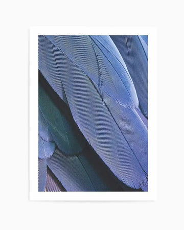 Ultra Violet Feather II Art Print art print, framed