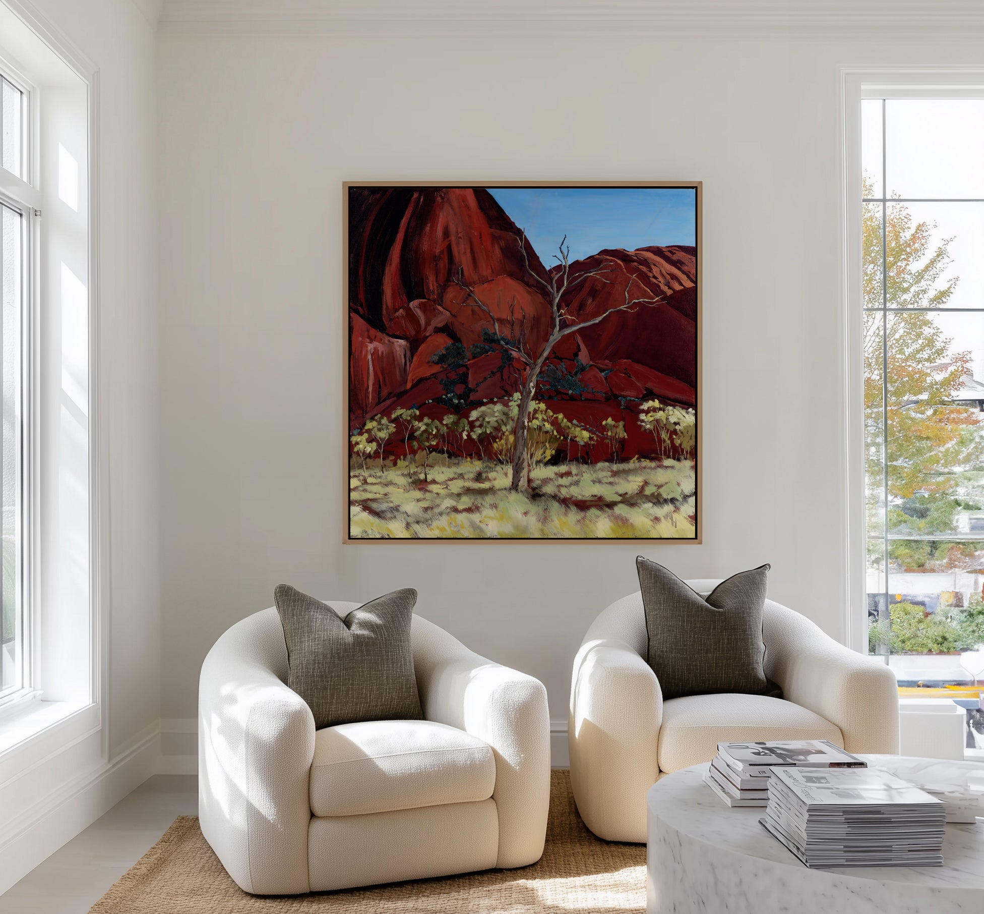 Uluru 2 by Meredith Howse | Framed Canvas Art Print