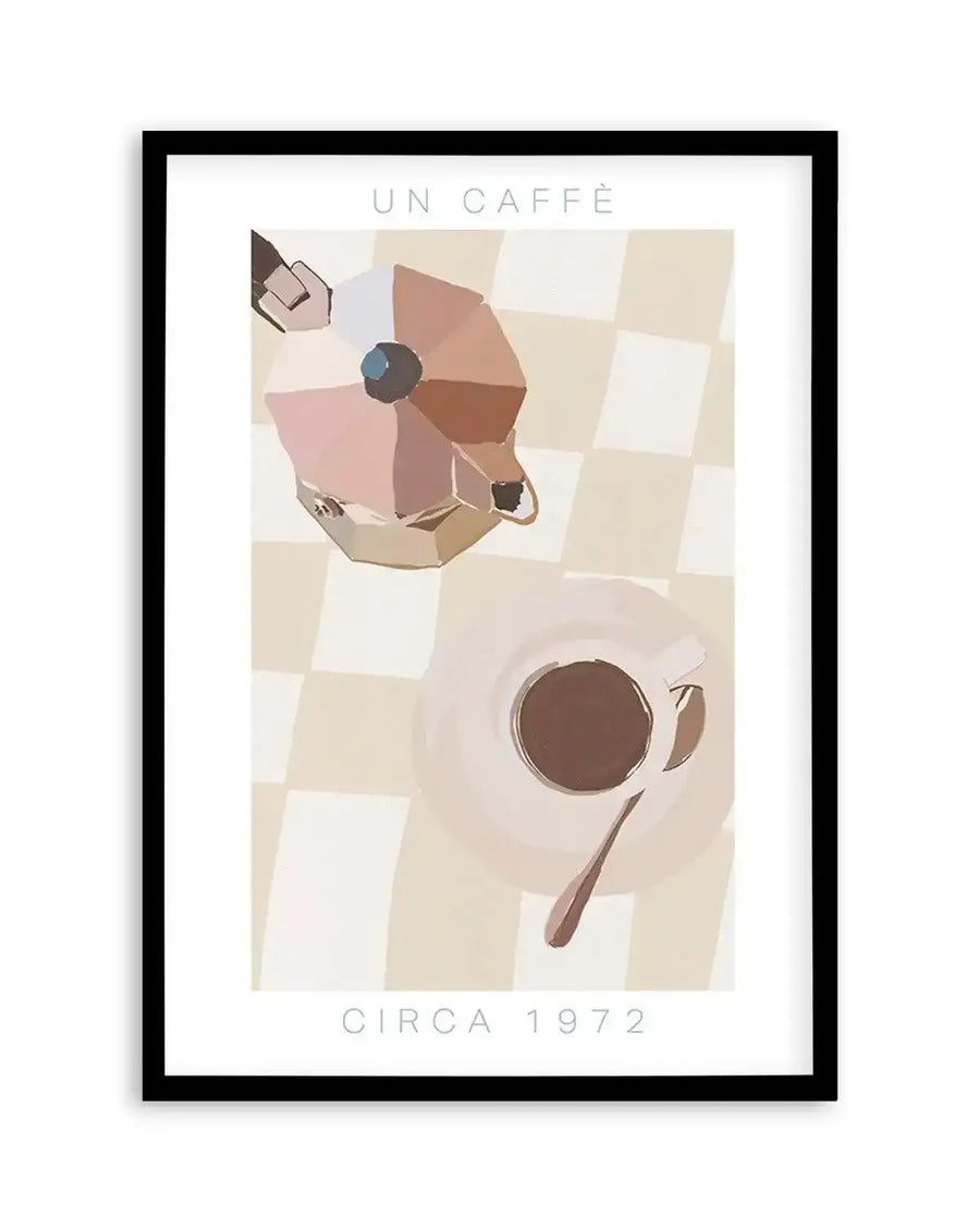 Un Caffe Art Print from Olive et Oriel where you can shop wallpaper and artworks online