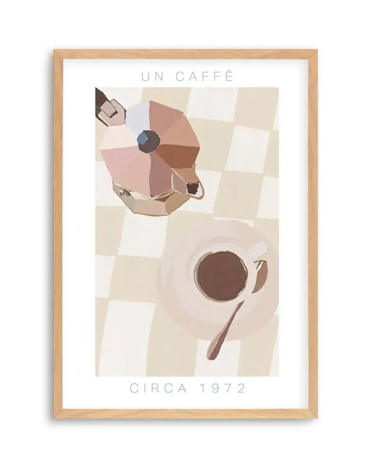 Un Caffe Art Print from Olive et Oriel where you can shop wallpaper and artworks online