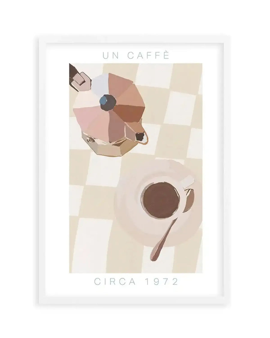 Un Caffe Art Print from Olive et Oriel where you can shop wallpaper and artworks online