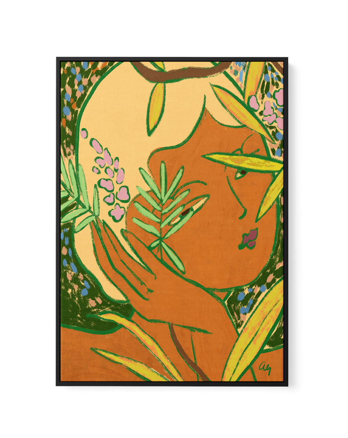 Unbothered by Arty Guava | Framed Canvas Art Print