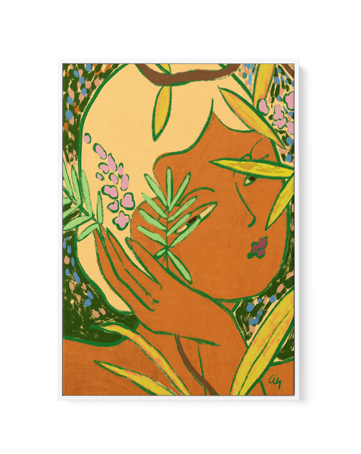 Unbothered by Arty Guava | Framed Canvas Art Print