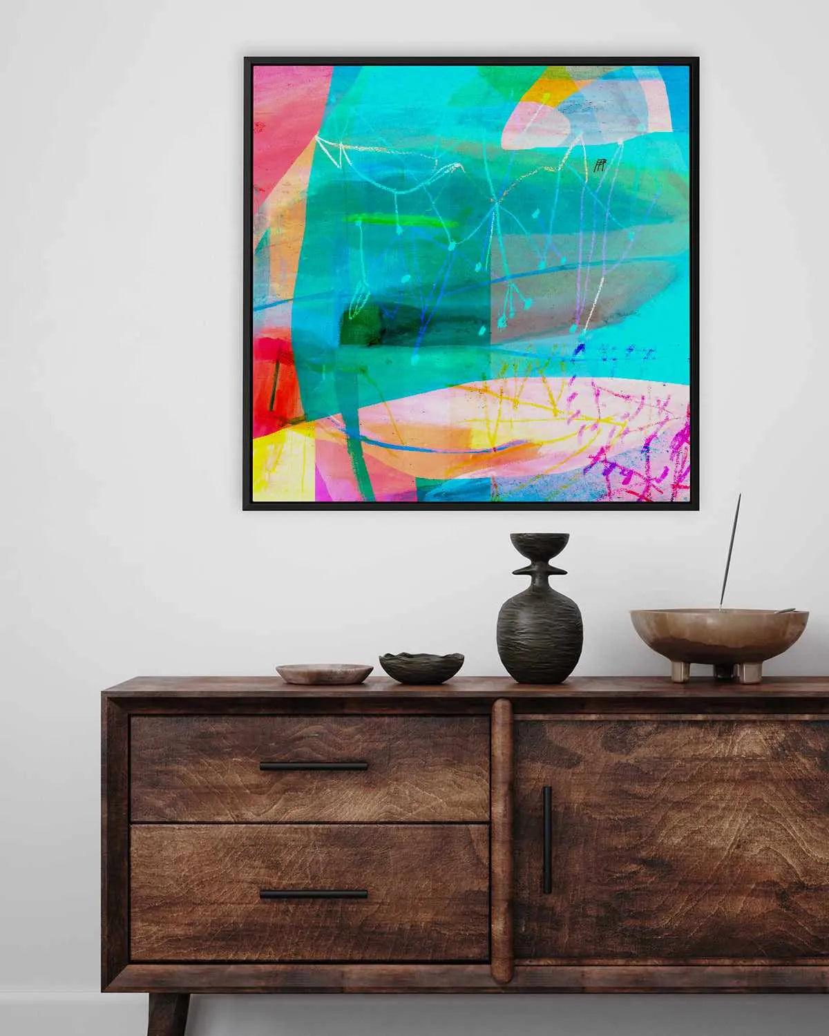 Unconditional by Antonia Tzenova | Framed Canvas Art Print from Olive et Oriel where you can shop wallpaper and artworks online