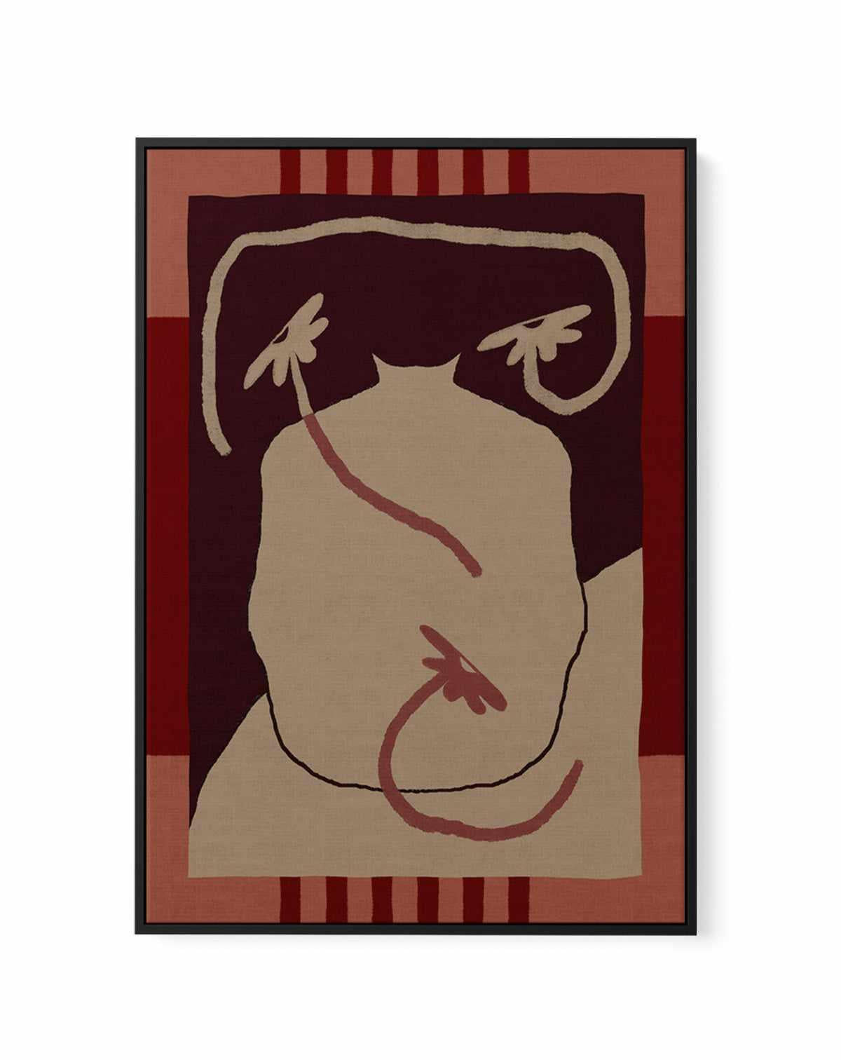 Uncontained Flowers by Shatha Al Dafai | Framed Canvas Art Print from Olive et Oriel where you can shop wallpaper and artworks online