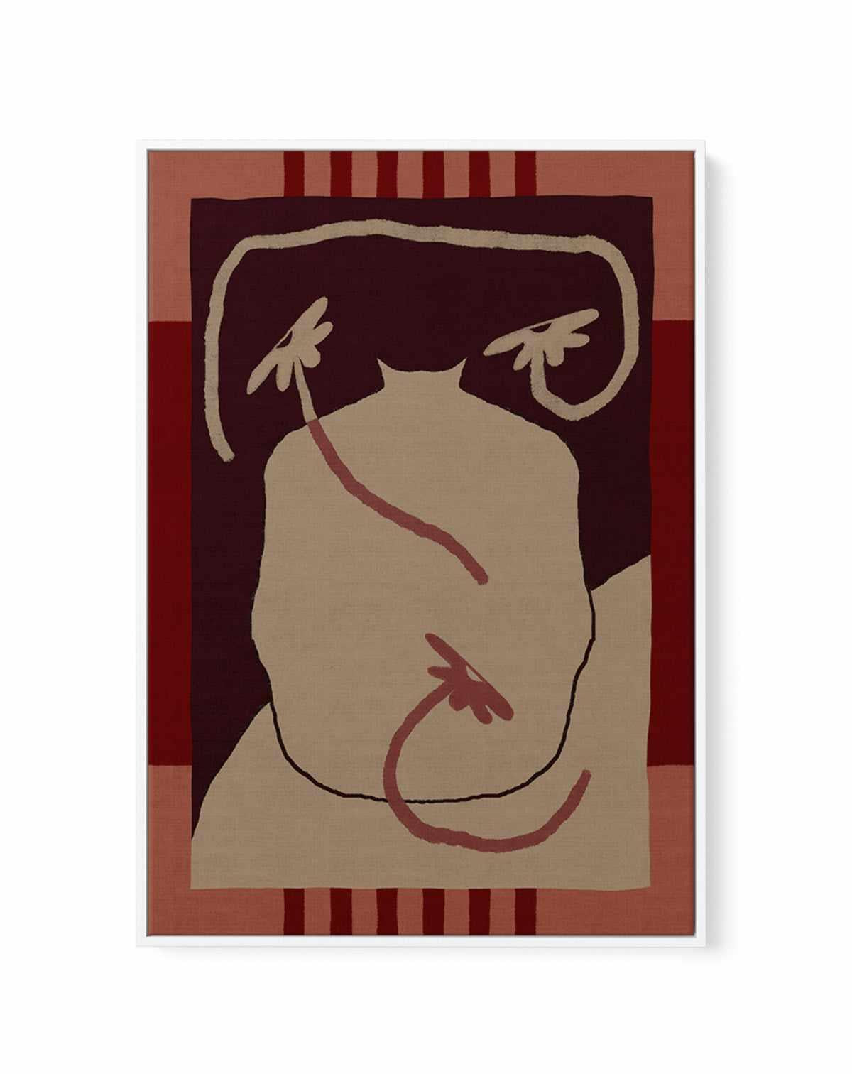 Uncontained Flowers by Shatha Al Dafai | Framed Canvas Art Print from Olive et Oriel where you can shop wallpaper and artworks online