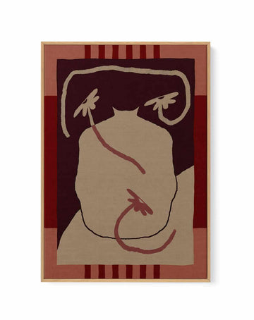 Uncontained Flowers by Shatha Al Dafai | Framed Canvas Art Print from Olive et Oriel where you can shop wallpaper and artworks online