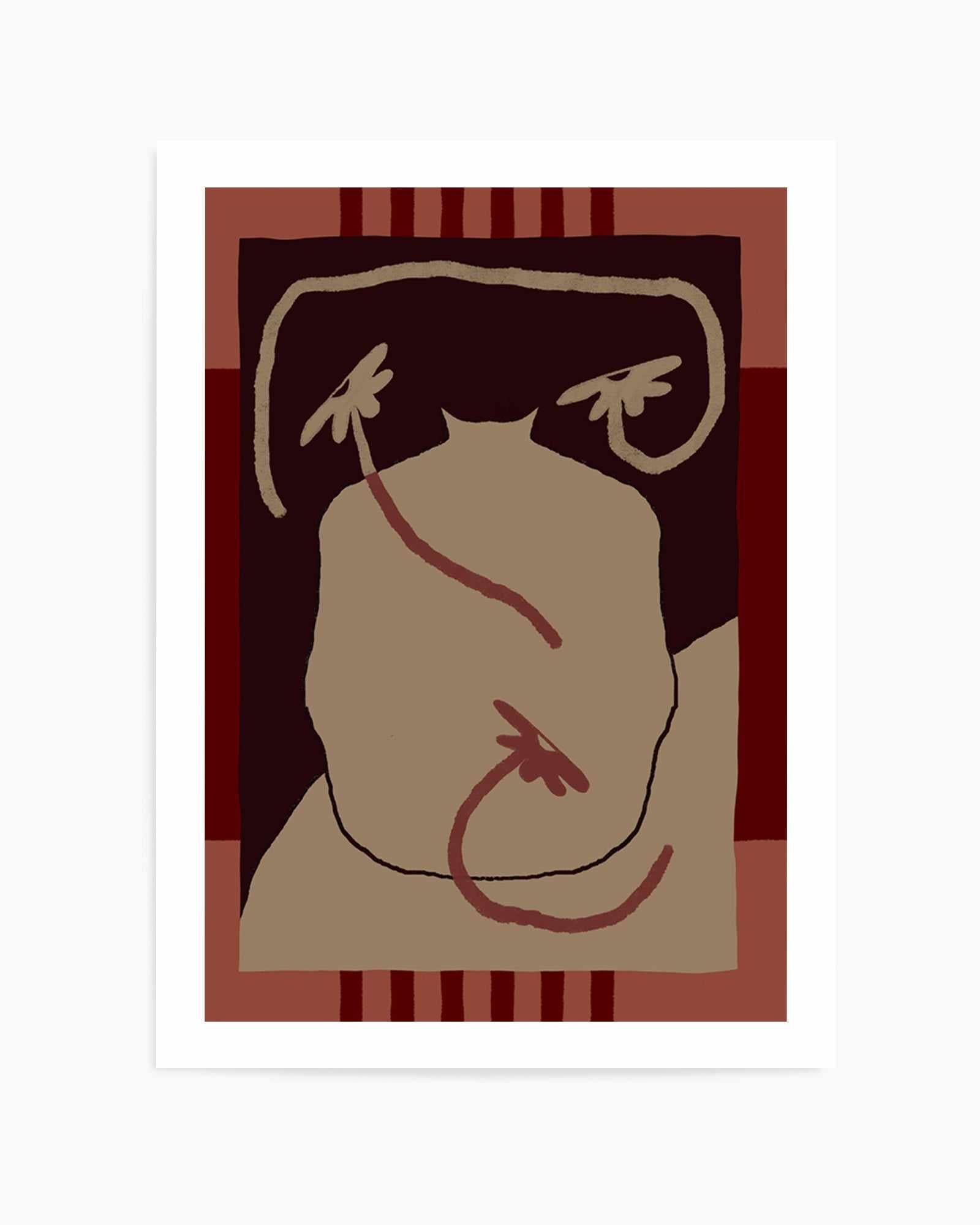 Uncontained Flowers by Shatha Al Dafai | Art Print from Olive et Oriel where you can shop wallpaper and artworks online