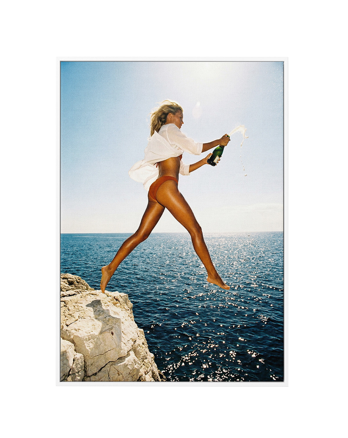 Uncorked | Framed Canvas Art Print