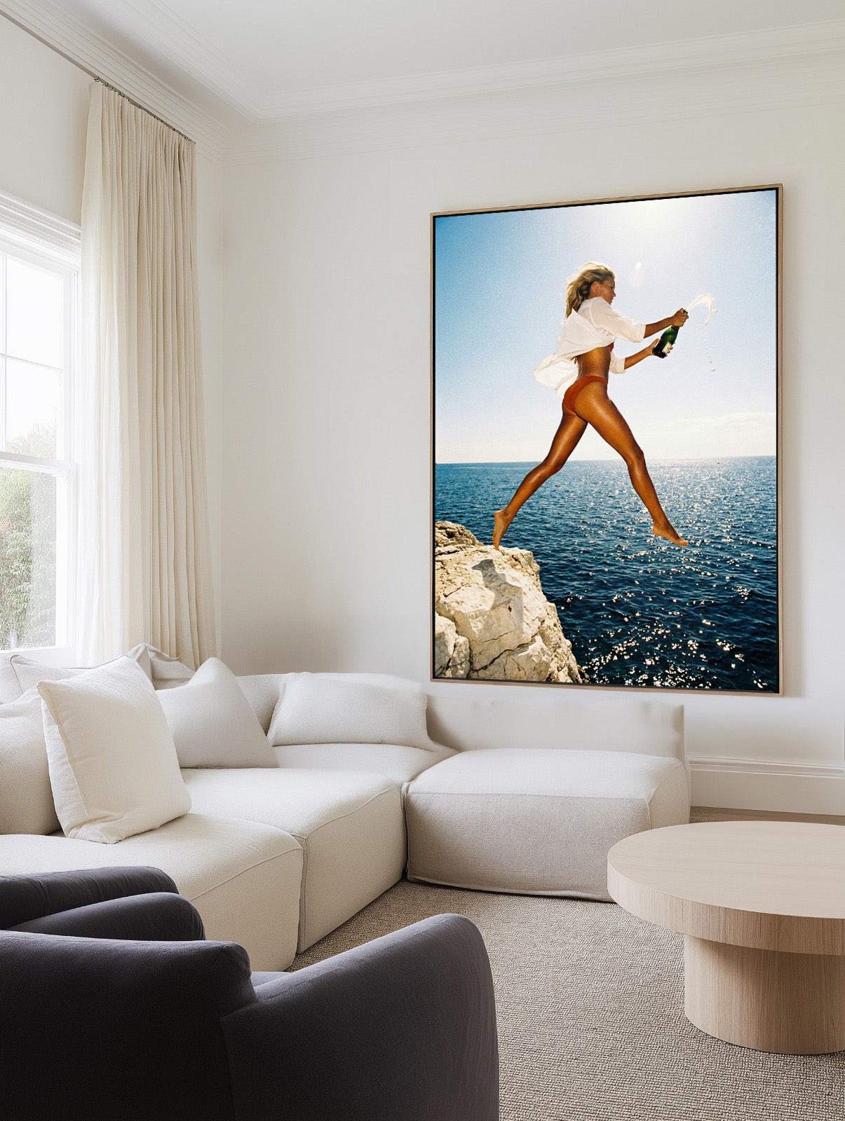 Uncorked | Framed Canvas Art Print