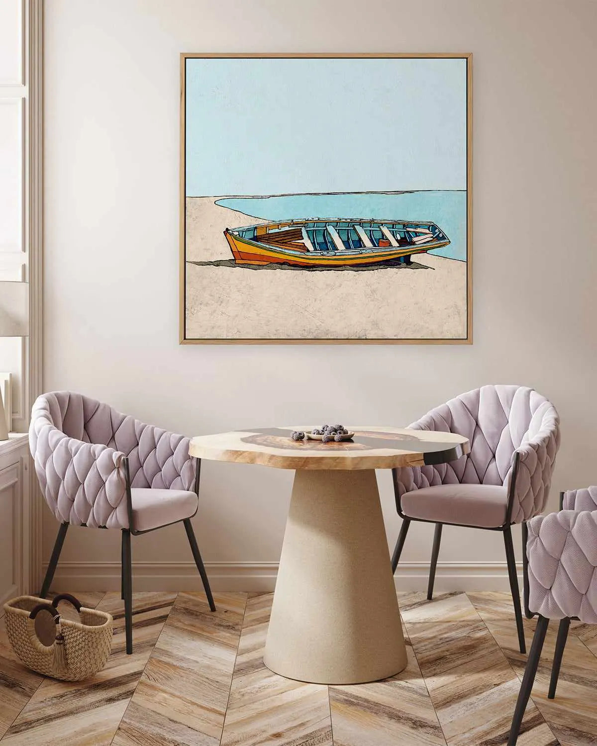 Under Clear Sky | Framed Canvas Art Print from Olive et Oriel where you can shop wallpaper and artworks online