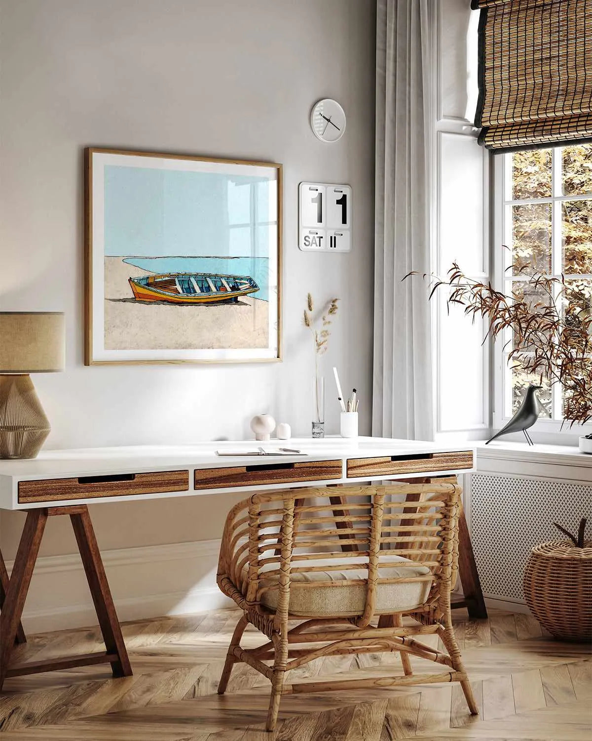 Under Clear Sky Art Print from Olive et Oriel where you can shop wallpaper and artworks online