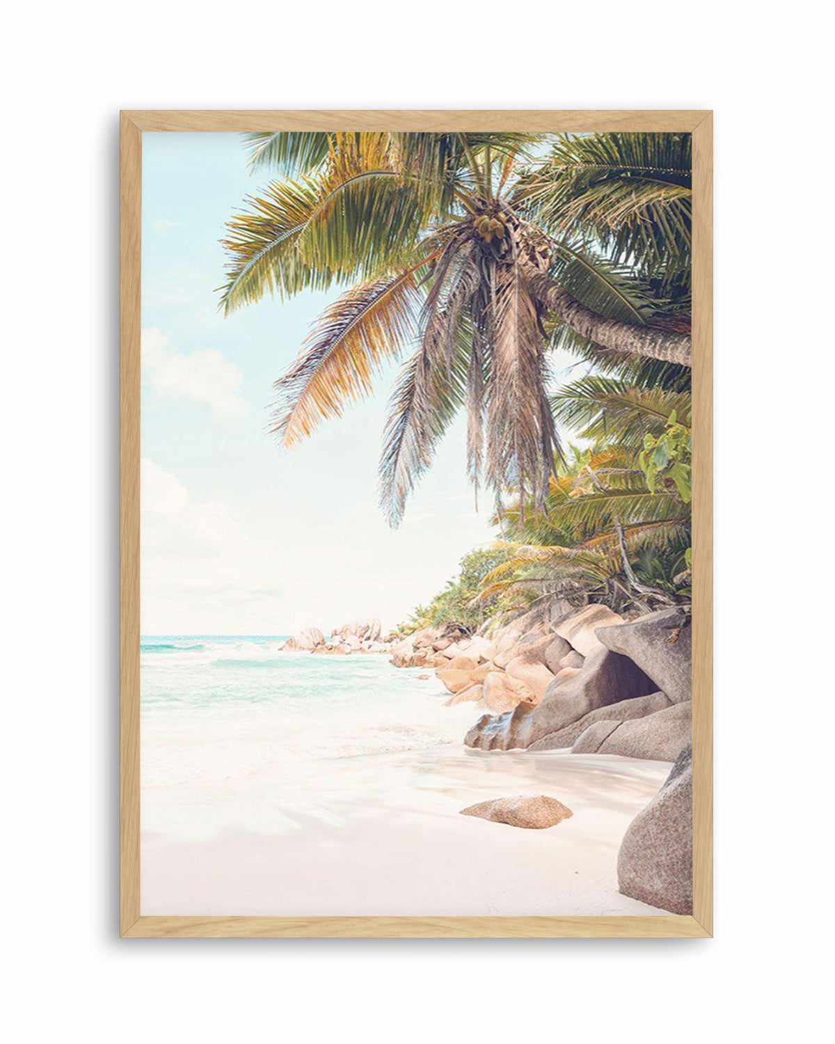 Under The Palm | Seychelles Art Print