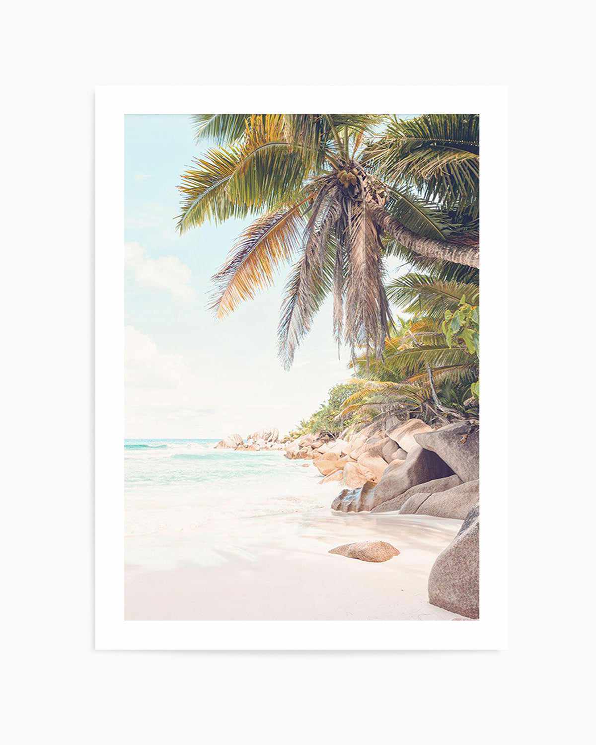 Under The Palm | Seychelles Art Print