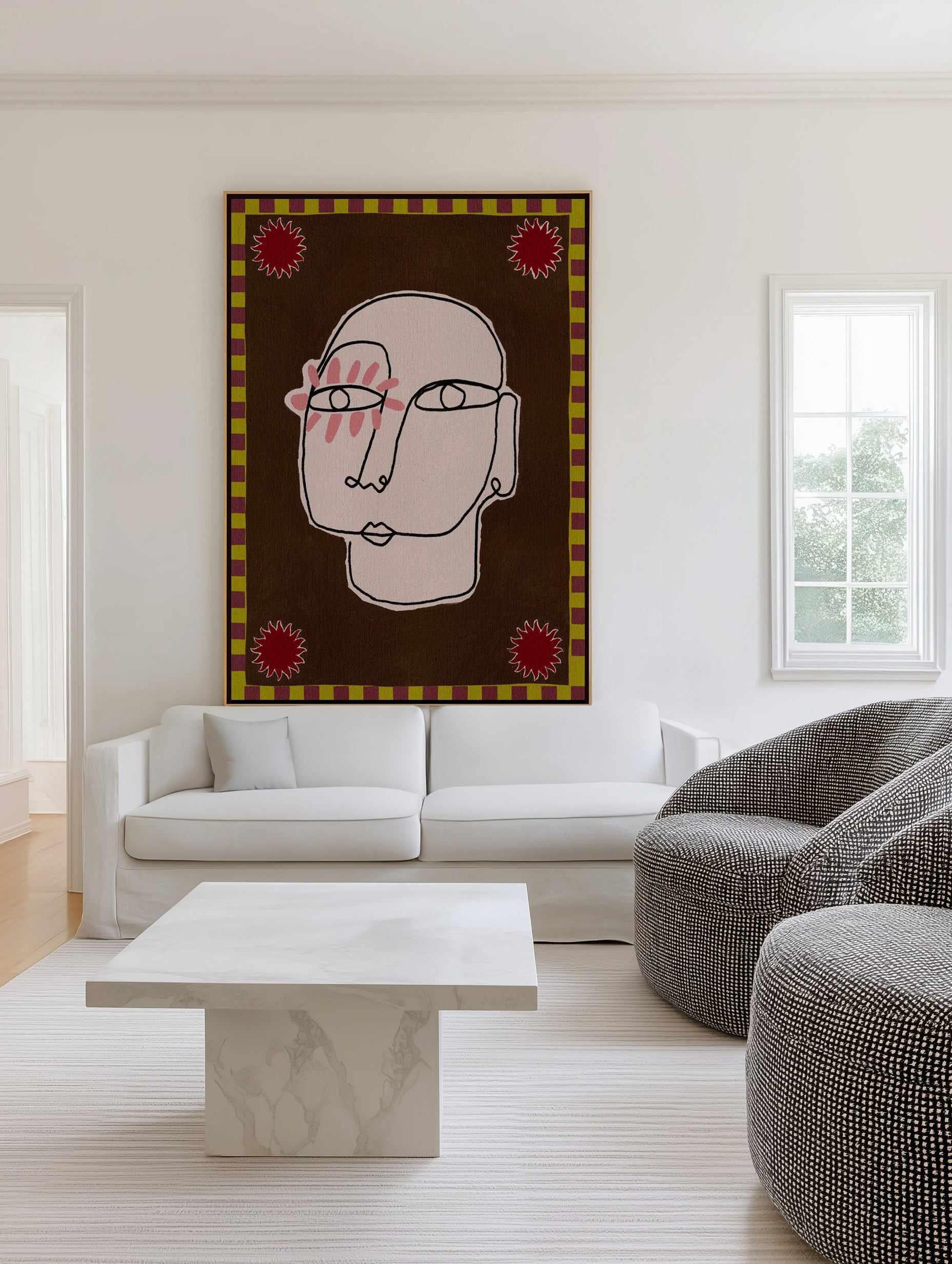 Under The Sun 2 by Shatha Al Dafai | Framed Canvas Art Print from Olive et Oriel where you can shop wallpaper and artworks online