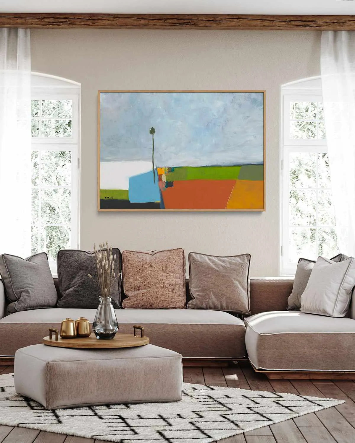 Under a Stormy Sky by Jan Weiss | Framed Canvas Art Print from Olive et Oriel where you can shop wallpaper and artworks online