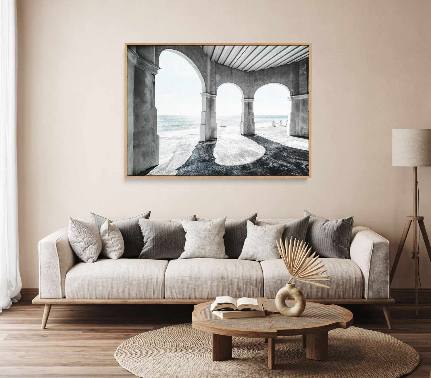 Under the Arches, Cottesloe Beach II | Framed Canvas Art Print