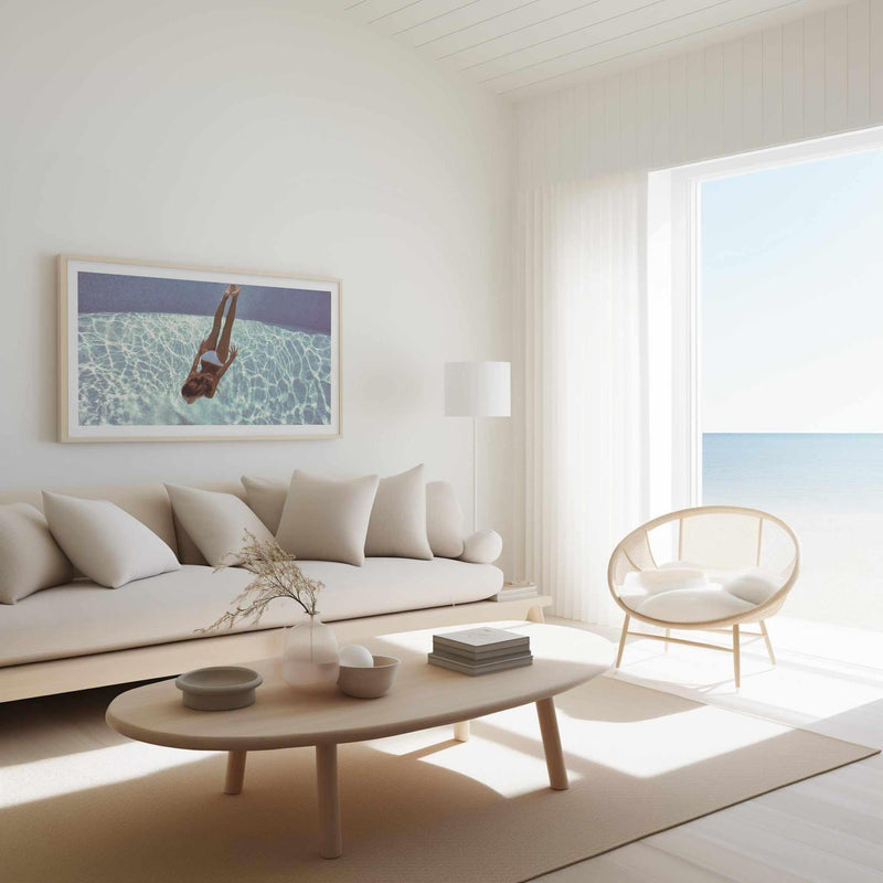 Underwater love | Panoramic Art Print from Olive et Oriel where you can shop wallpaper and artworks online