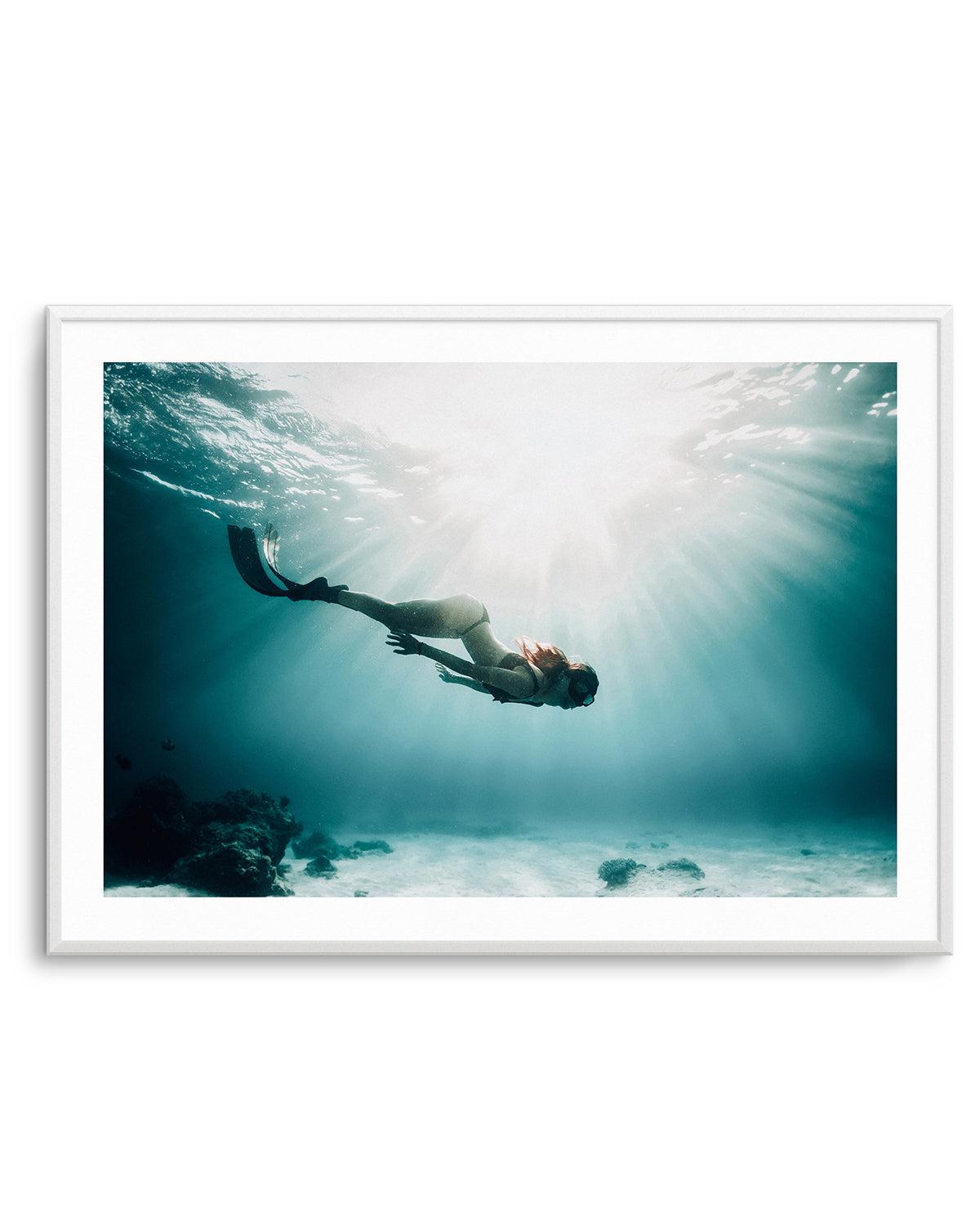 Underwater Spotlight Art Print