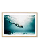 Underwater Spotlight Art Print