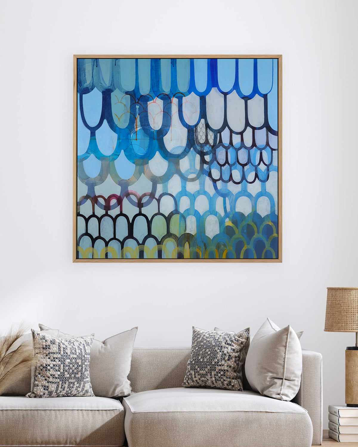 Undulations by Naomi Taitz Duffy | Framed Canvas Art Print