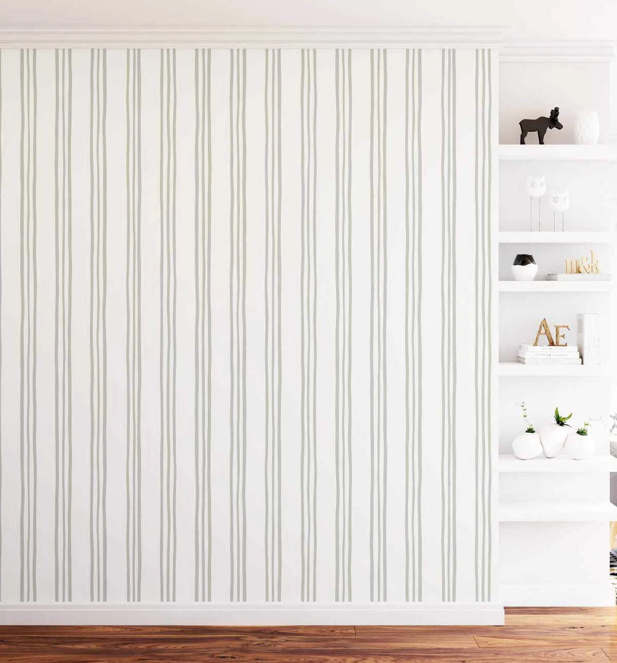 Uneven Stripe in Olive Wallpaper-Wallpaper-Buy Kids Removable Wallpaper Online Our Custom Made Children√¢‚Ç¨‚Ñ¢s Wallpapers Are A Fun Way To Decorate And Enhance Boys Bedroom Decor And Girls Bedrooms They Are An Amazing Addition To Your Kids Bedroom Walls Our Collection of Kids Wallpaper Is Sure To Transform Your Kids Rooms Interior Style From Pink Wallpaper To Dinosaur Wallpaper Even Marble Wallpapers For Teen Boys Shop Peel And Stick Wallpaper Online Today With Olive et Oriel