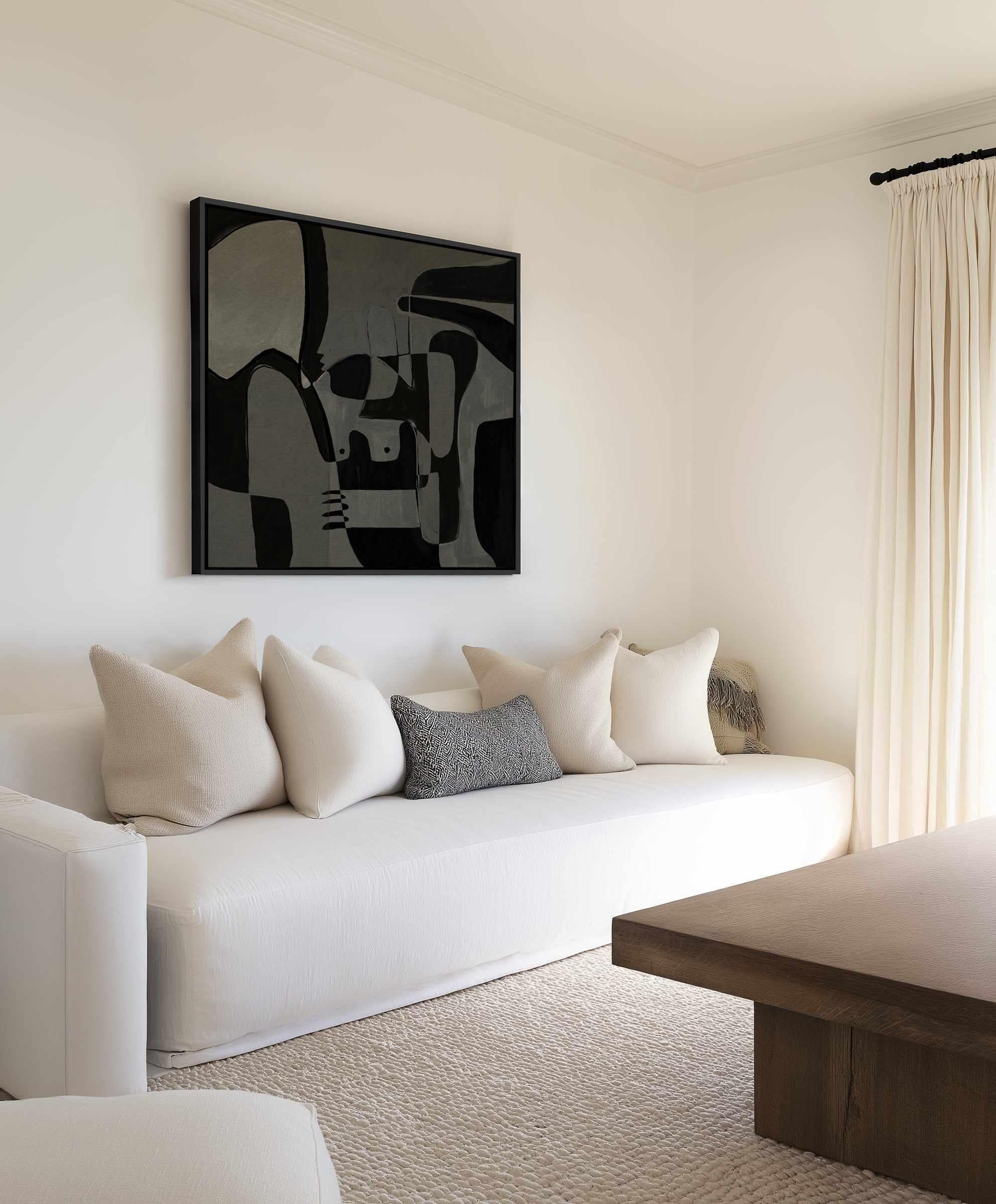 Unfolding 1 by Shatha Al Dafai | Framed Canvas Art Print from Olive et Oriel where you can shop wallpaper and artworks online