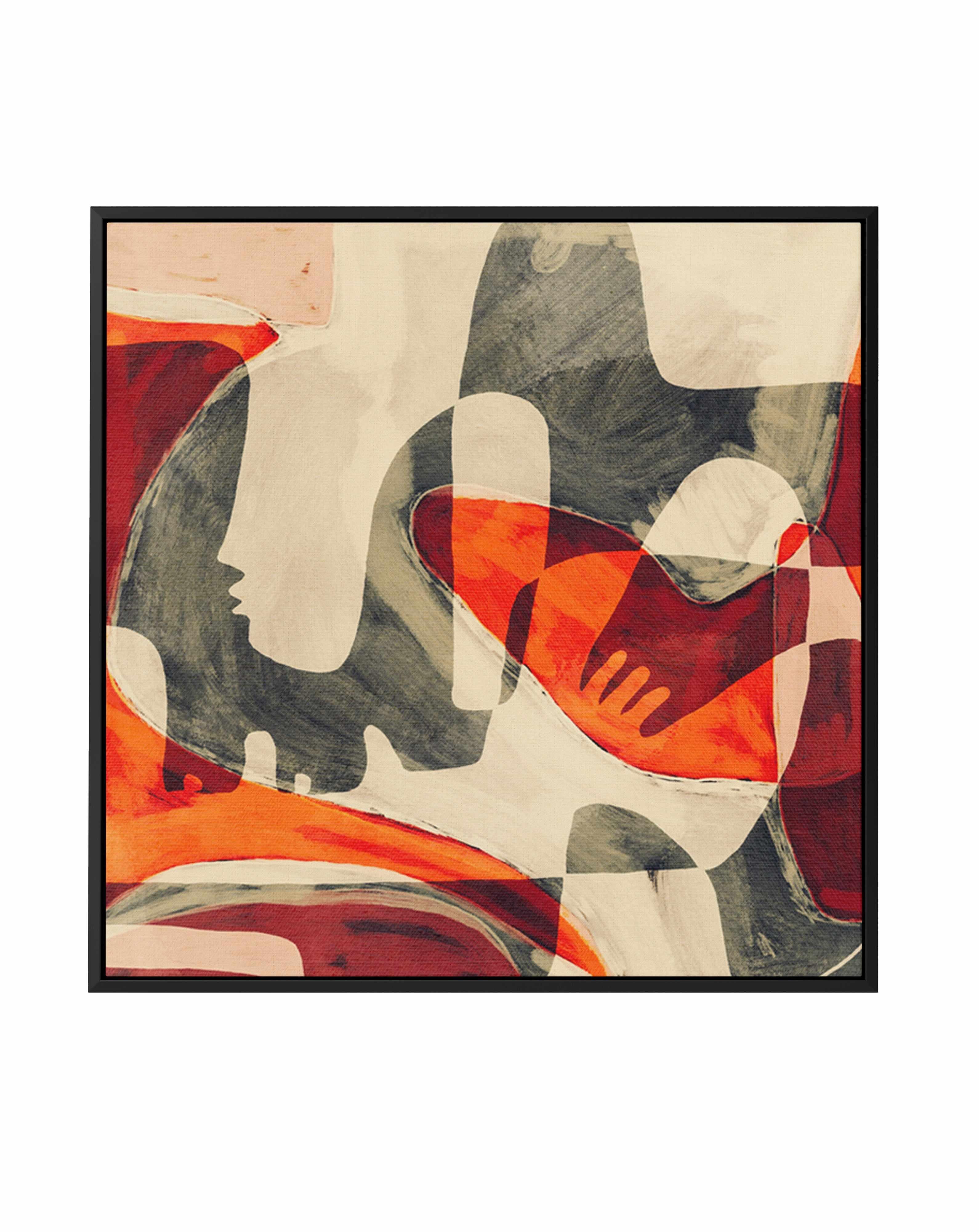 Unfolding 3 by Shatha Al Dafai | Framed Canvas Art Print from Olive et Oriel where you can shop wallpaper and artworks online