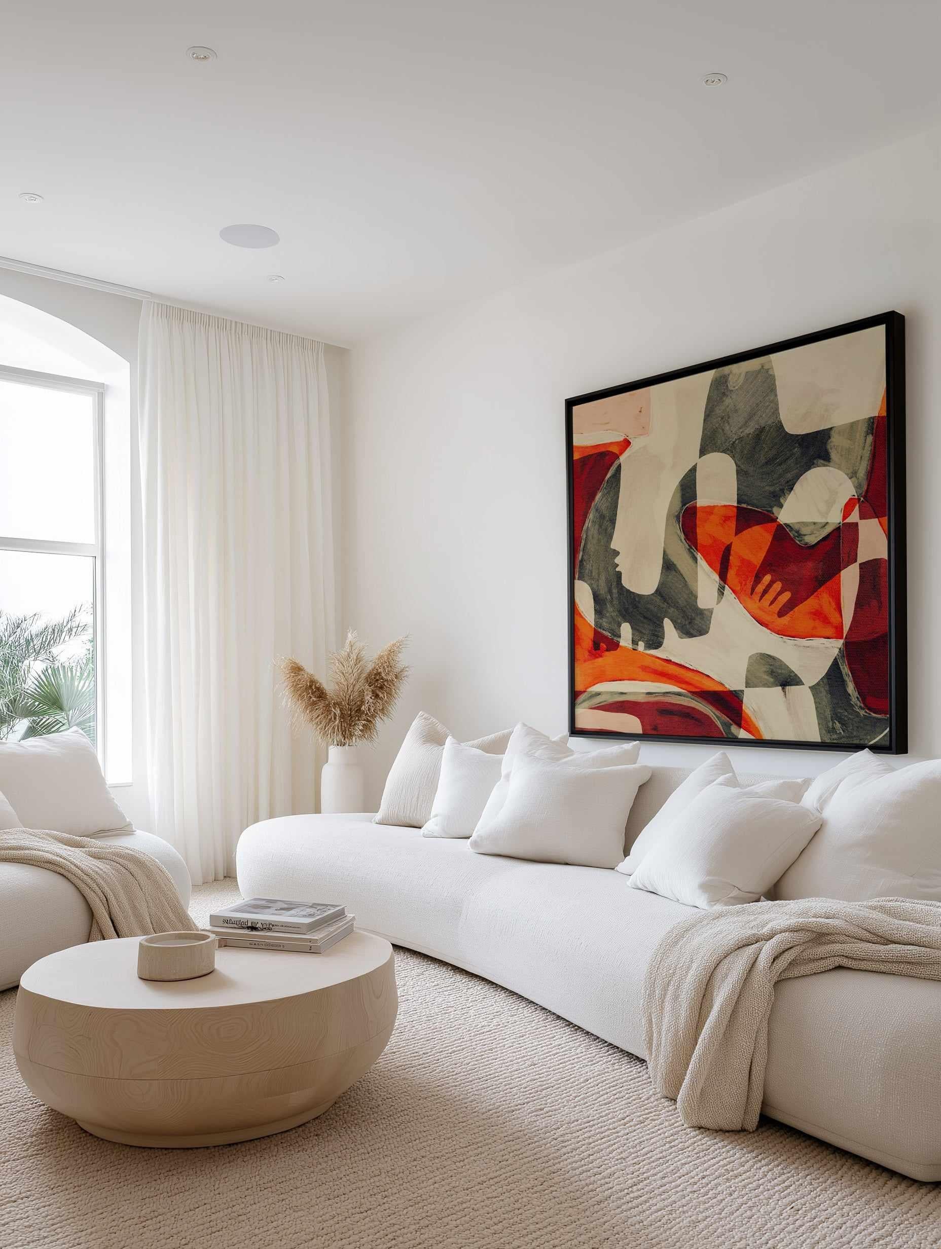 Unfolding 3 by Shatha Al Dafai | Framed Canvas Art Print from Olive et Oriel where you can shop wallpaper and artworks online